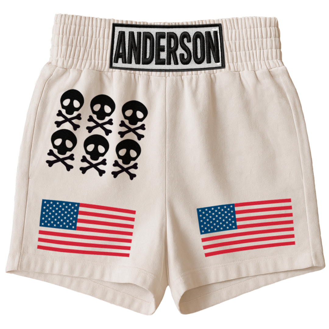 🩳🥊 Short (blanco) boxeo de Ralph Anderson (Hajime no ippo)