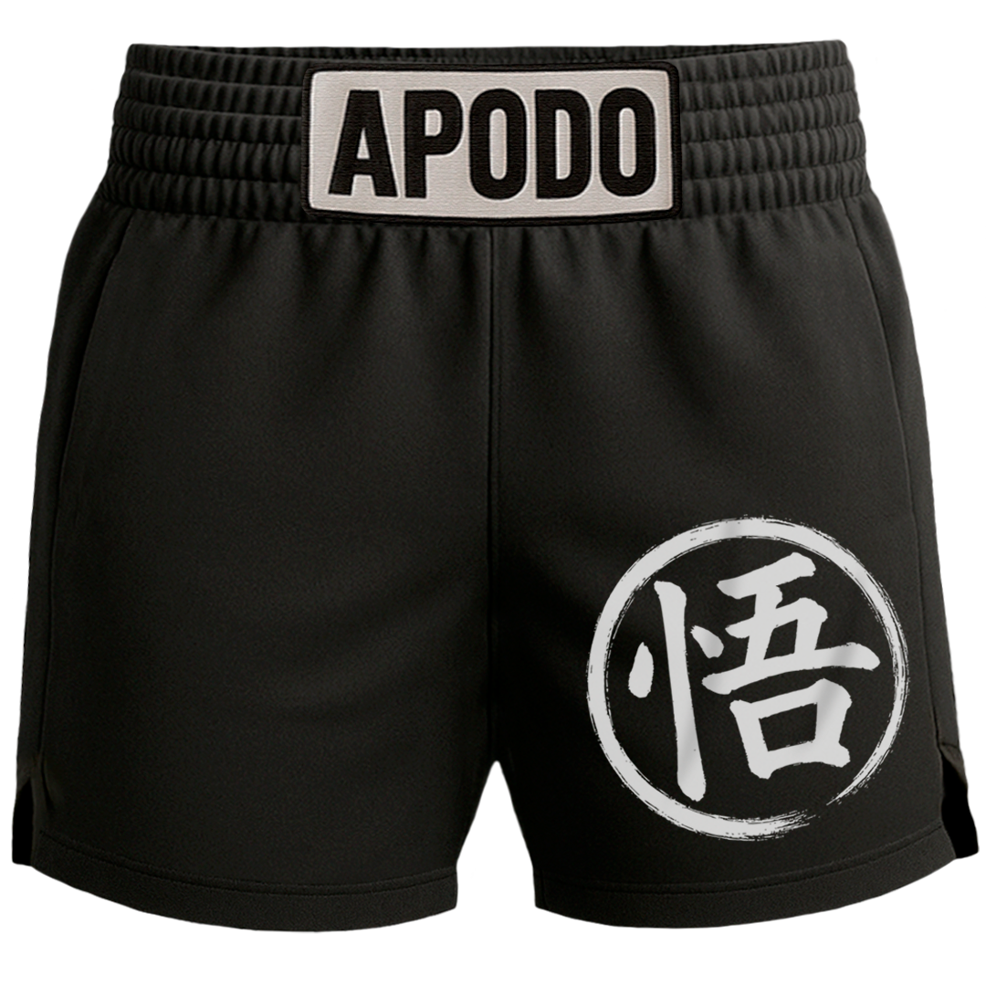 🩳🥊 Short boxeo "Kanji Goku pincelado" de Dragon Ball Z
