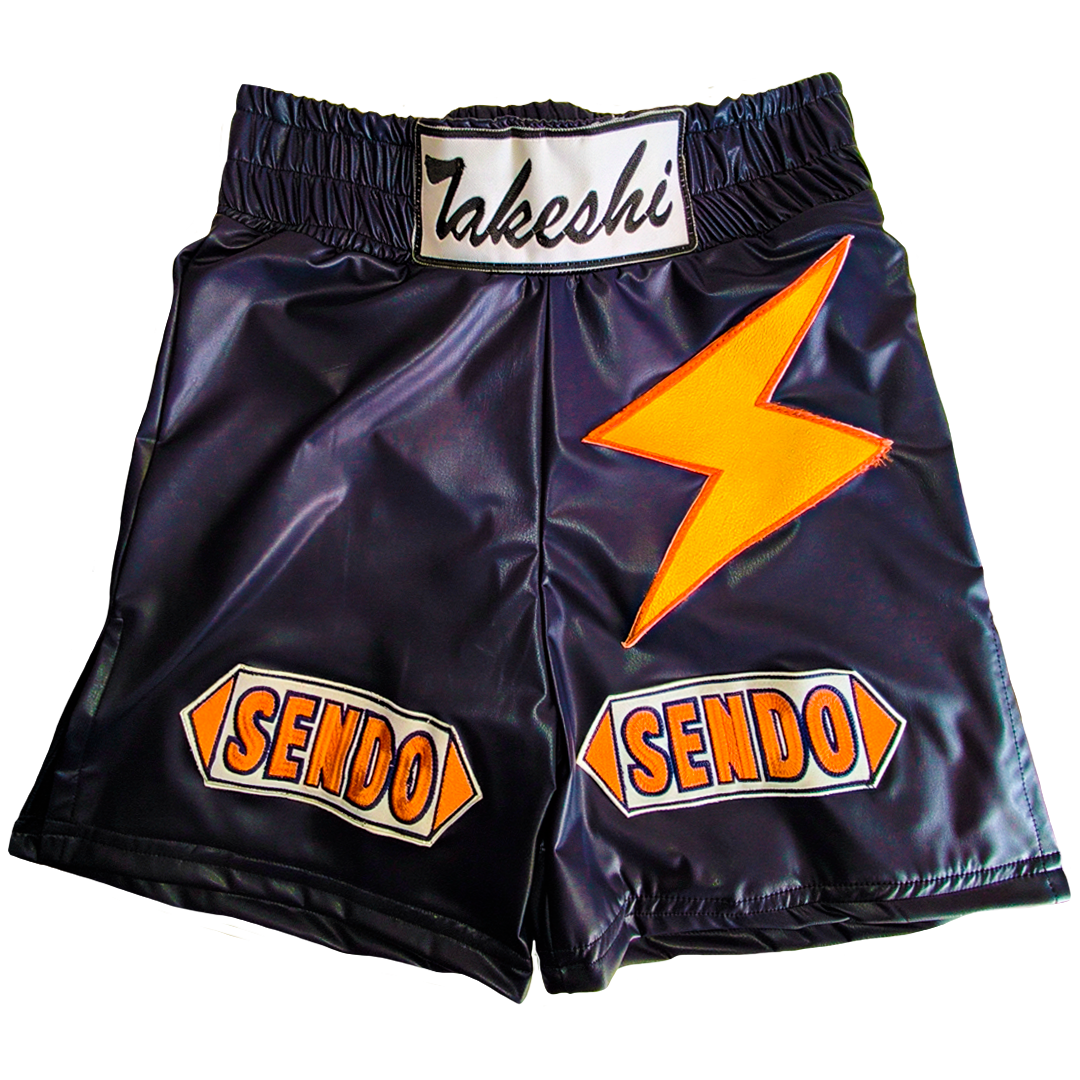 🩳🥊 Short boxeo (cuerina) "Sendo Rayo"