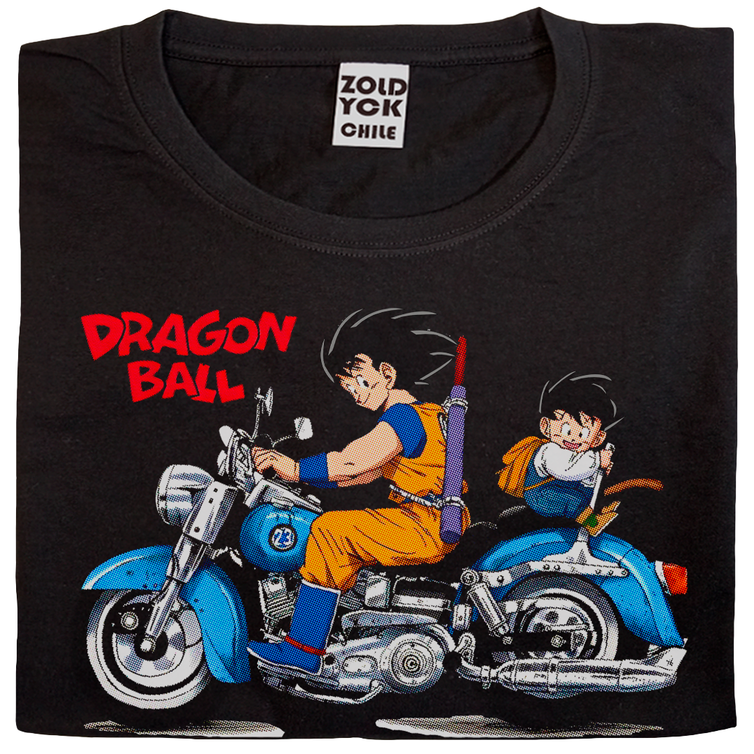➰ Goku y Gohan en moto (DM)