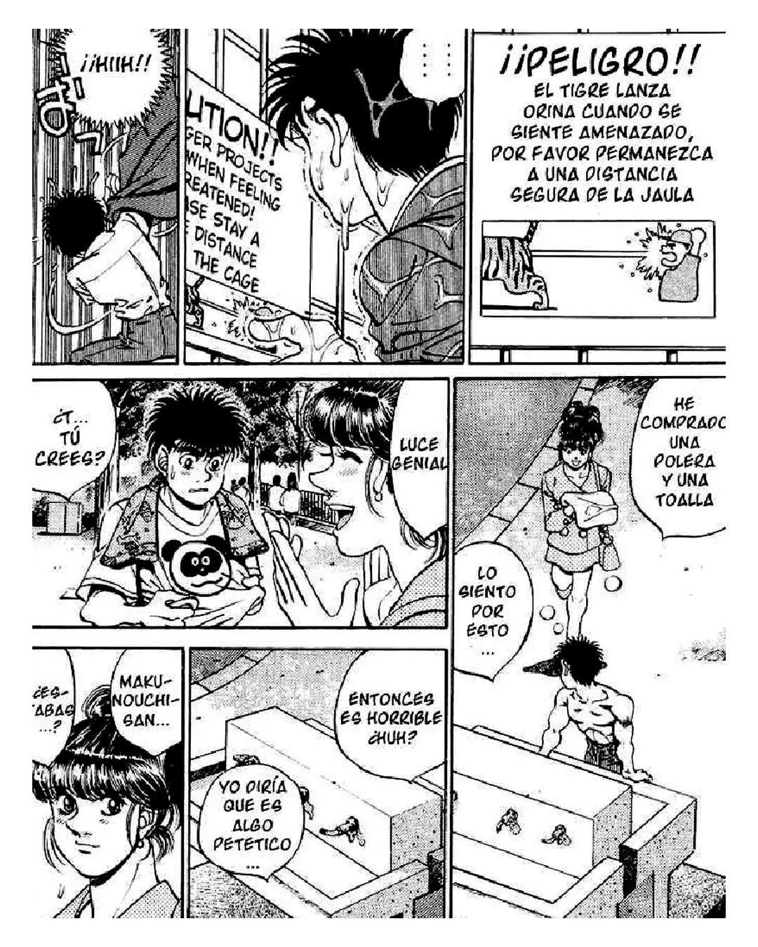 👕 "Oso panda del zoo" de Ippo (Hajime no ippo)