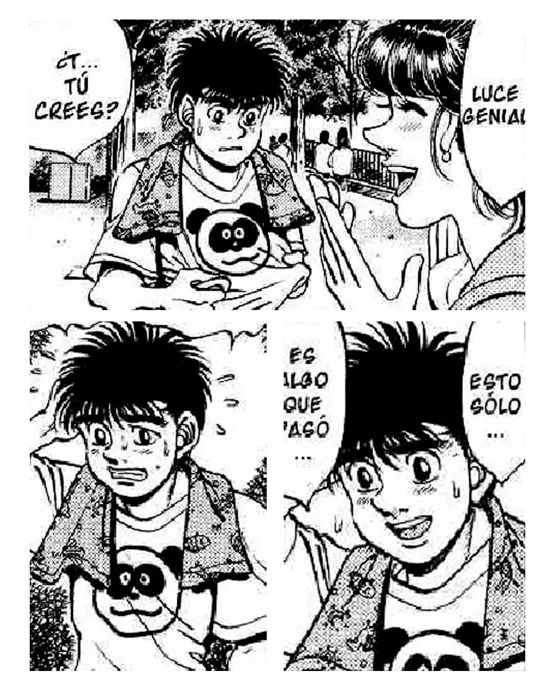 👕 "Oso panda del zoo" de Ippo (Hajime no ippo)