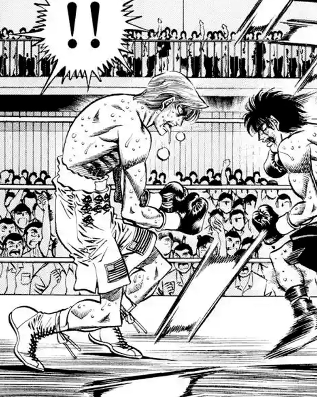 🩳🥊 Short (blanco) boxeo de Ralph Anderson (Hajime no ippo)