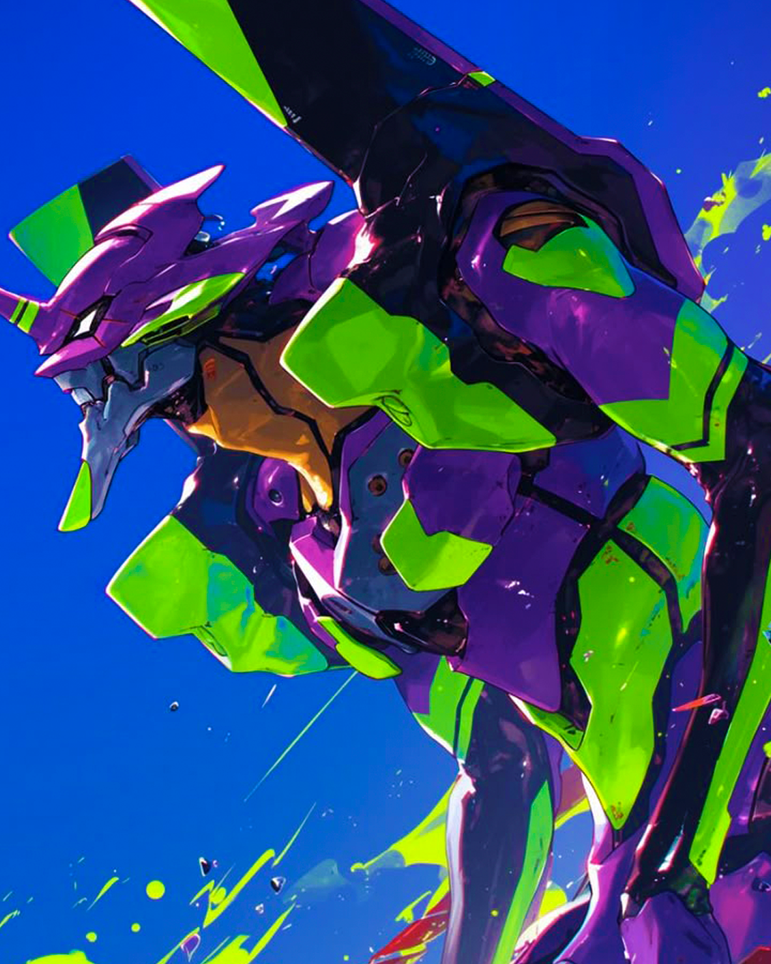 🩳 Short sport "Eva united 1 & 2" (Neon genesis evangelion)