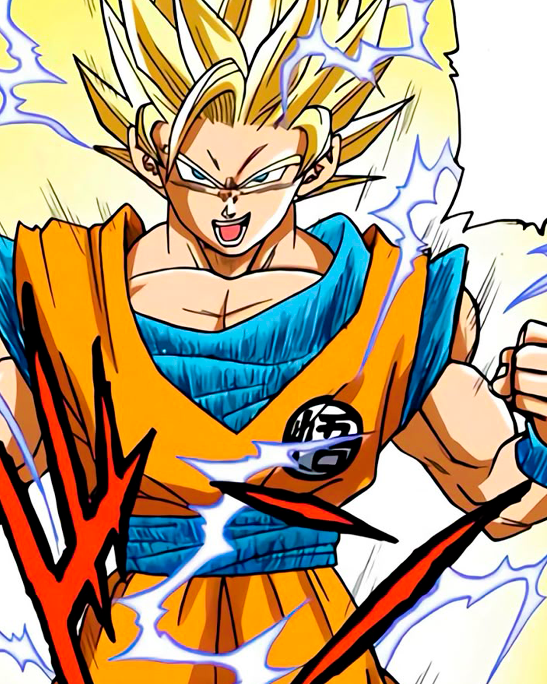 🩳🥊 Short (satín) boxeo "Kanji Goku" de Dragon Ball z