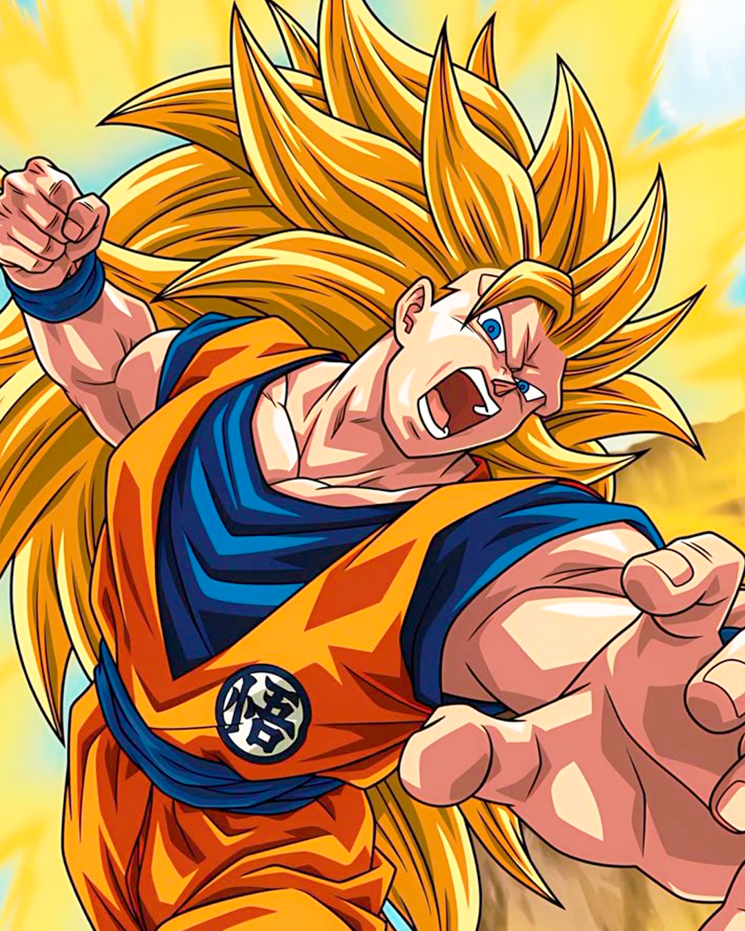 🩳🥊 Short (satín) boxeo "Kanji Goku" de Dragon Ball z