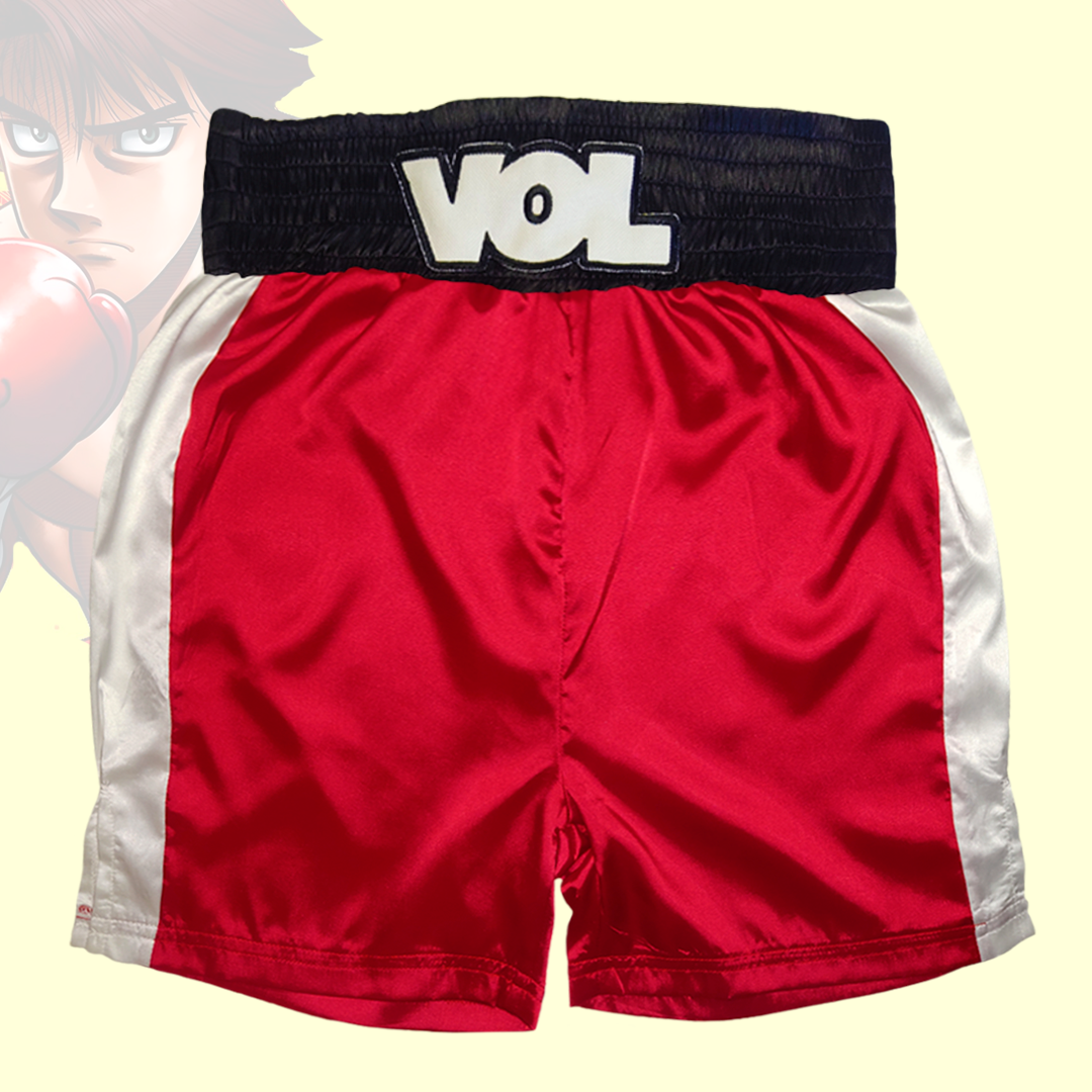 🩳🥊 Short (satín) de boxeo de Volg Zangief de Hajime no ippo