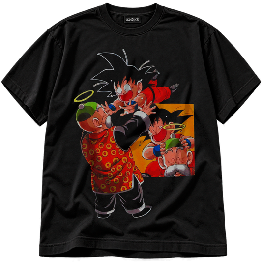 👕🧥 Goku niño y su abuelo