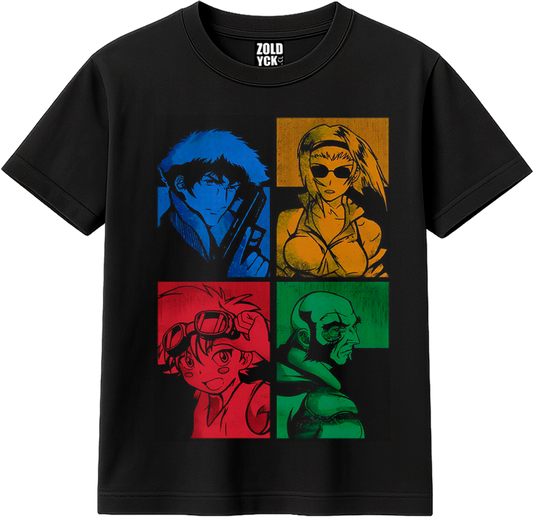👕🧥 Cowboy bebop "en colores" (Spike, Jet Black, Faye & Ed)