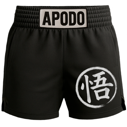 🩳🥊 Short boxeo "Kanji Goku pincelado" de Dragon Ball Z