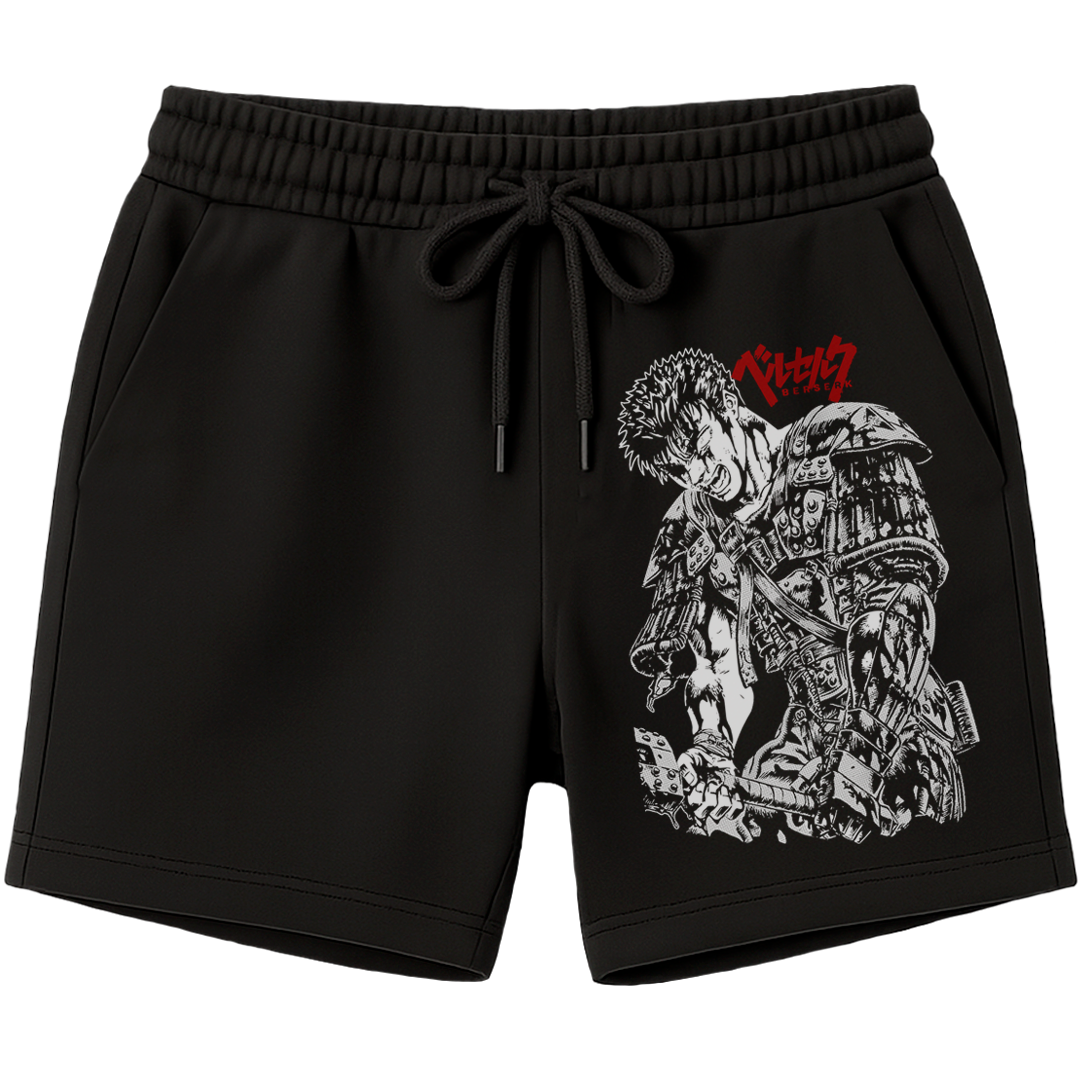 🩳 Short negro "Guts" de Berserk