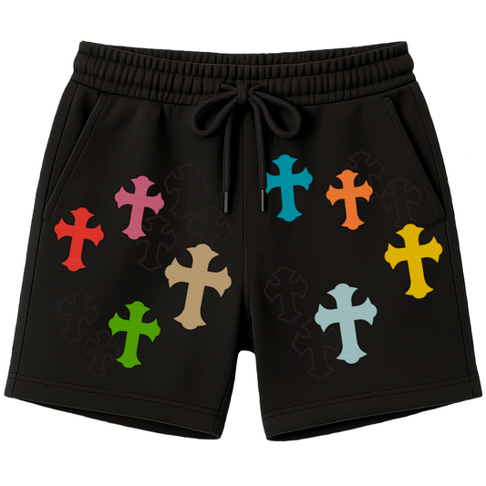 🩳 Short sport de Gervonta Davis "cruces de colores"