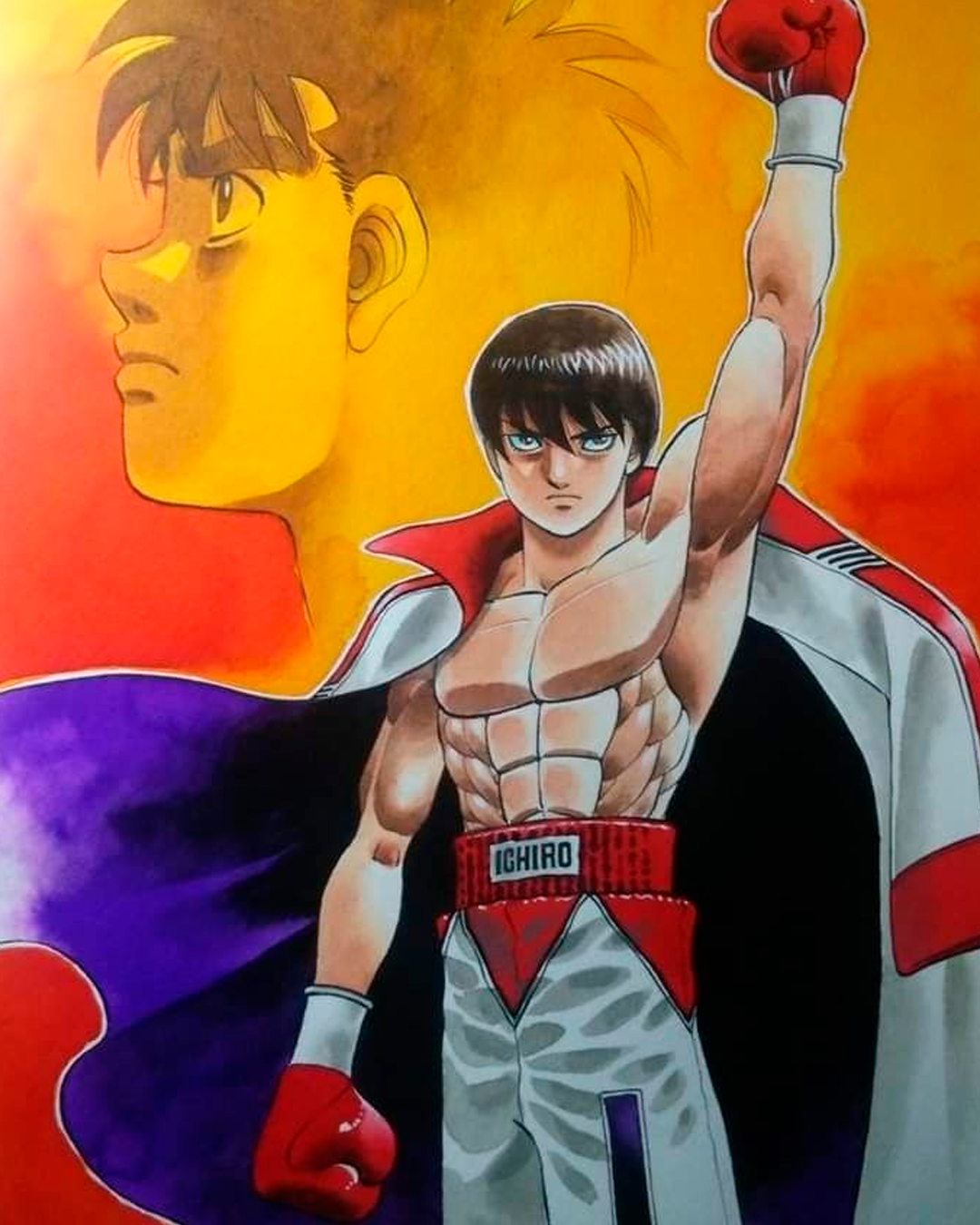 🩳🥊 Short combate "Logo Hajime no ippo"