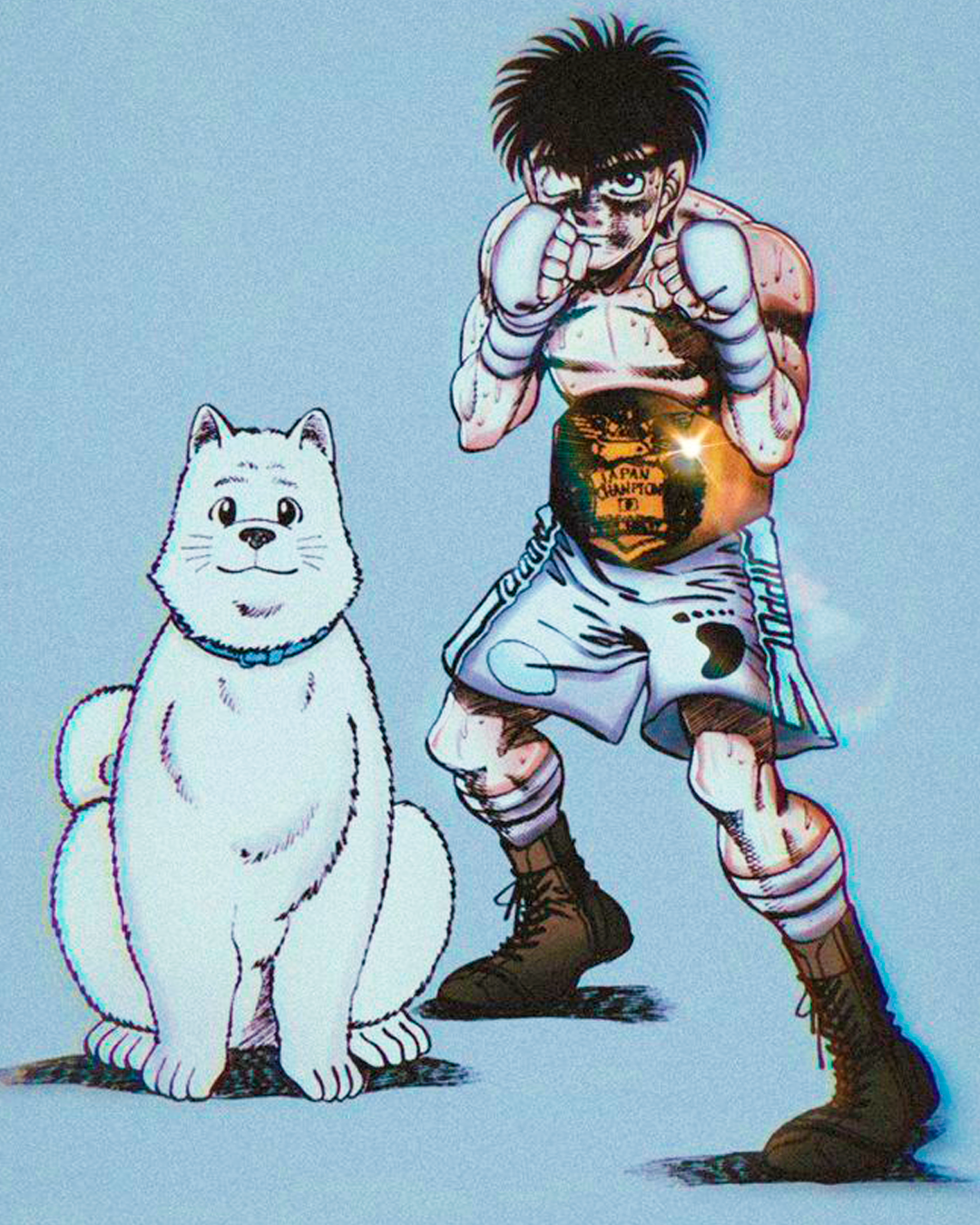 🩳🥊 Short Ippo "Campeón peso pluma" de Hajime no ippo
